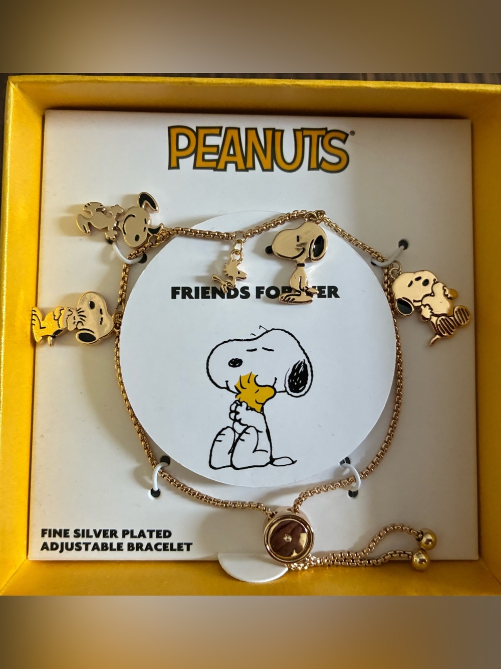 Peanuts NWT Bracelet, Fine Silver Plated ✨ - Picture 2 of 8